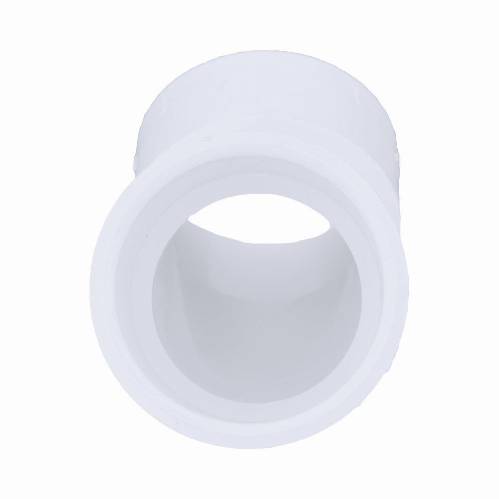 White PVC DWV 45&deg; Elbow 