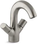 Bathroom Sink Faucet with Double Knob Handle in Vibrant Brushed Nickel