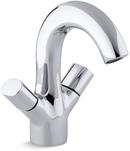 Lavatory Faucet with Double Knob Handle in Polished Chrome