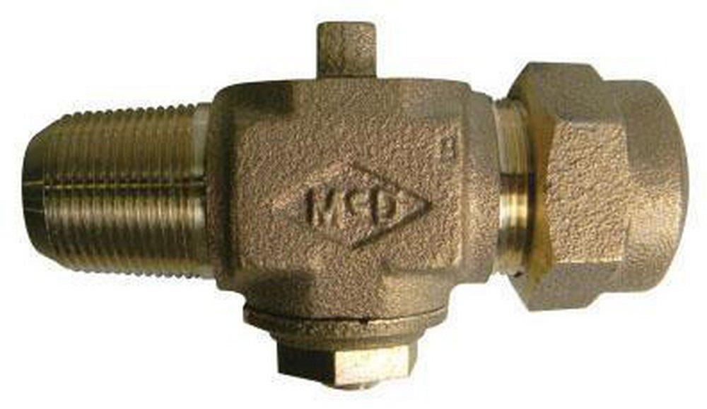 A.Y. McDonald CC x Compression Brass Plug Valve 