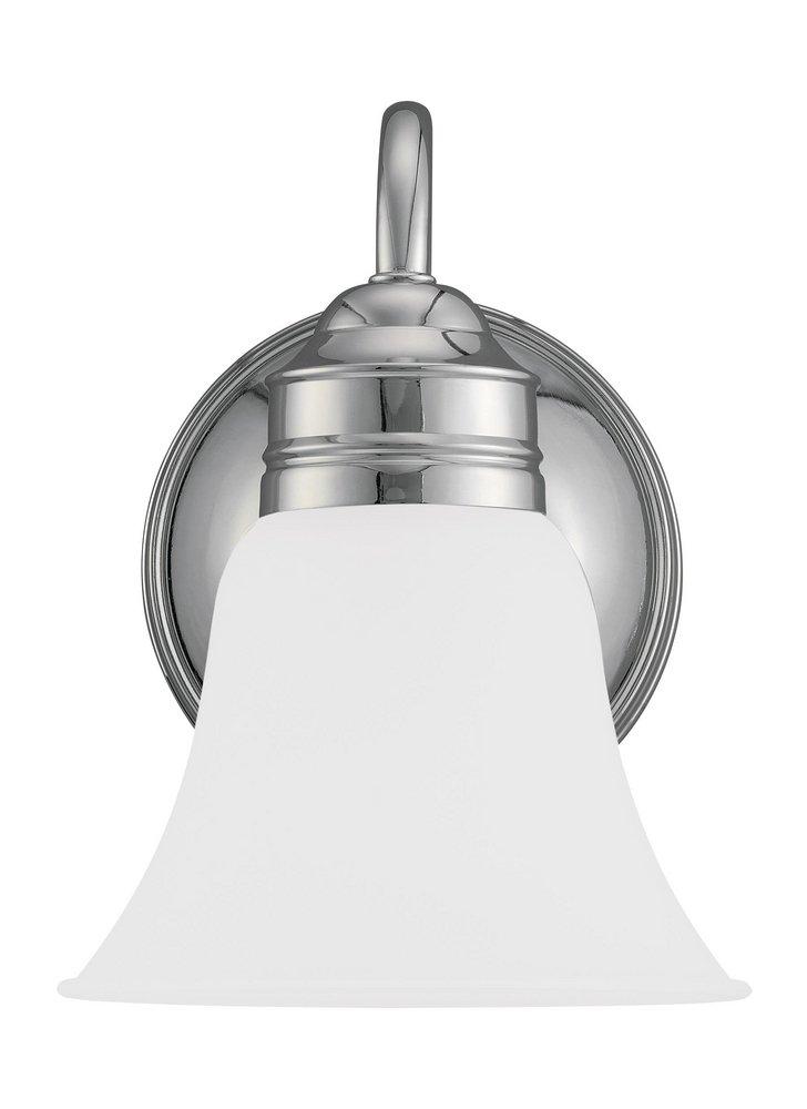 Seagull Lighting Polished Chrome 1-Light Wall Sconce 