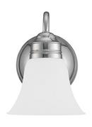 Seagull Lighting Polished Chrome 1-Light Wall Sconce 