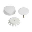 Bath Waste and Overflow System Trim Kit, Molded Plastic White