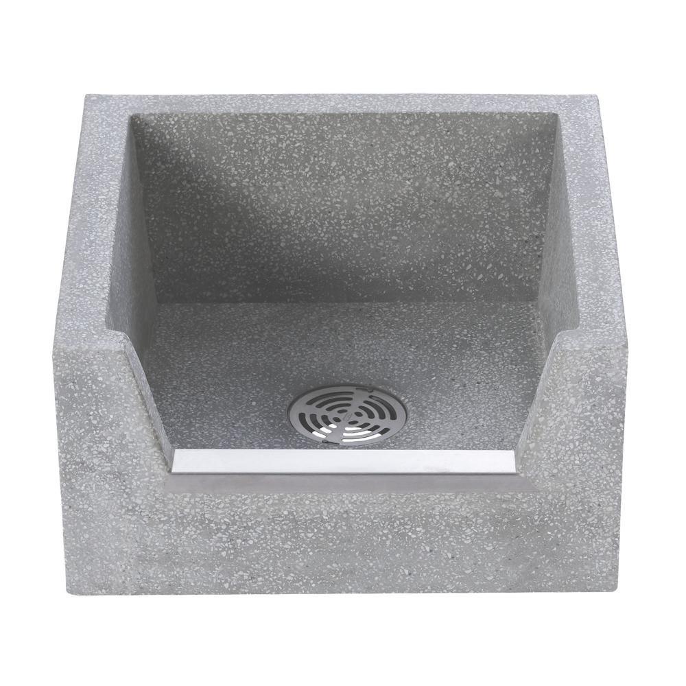 Florestone White 24 x 24 in. Mop Basin 