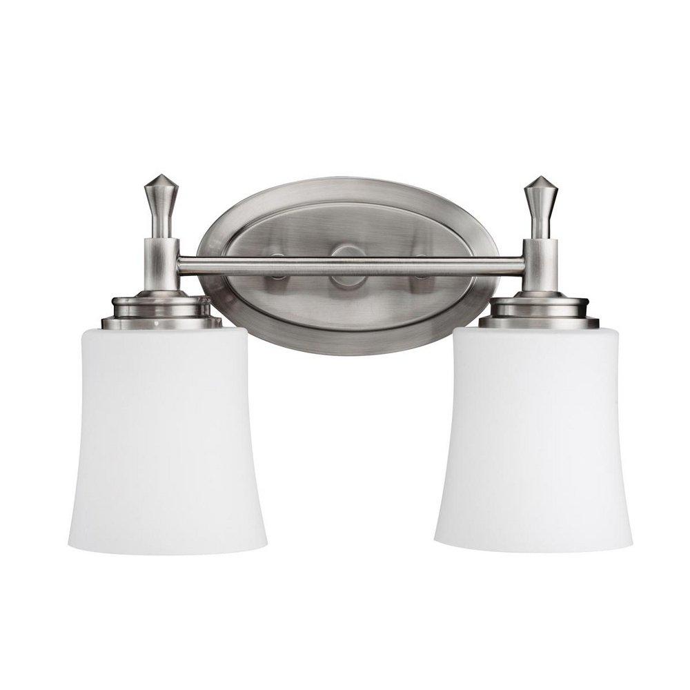 Kichler Lighting Brushed Nickel 9 x 6 in. 100W 2-Light Medium Bracket 