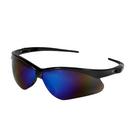 Safety Glasses In Blue Mirror/Black (Without Cord)