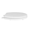 Jones Stephens White Round Closed Front Toilet Seat with Cover 