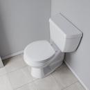 Jones Stephens White Round Closed Front with Cover Toilet Seat 