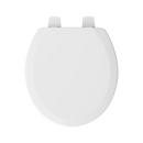 Jones Stephens White Round Closed Front with Cover Toilet Seat 