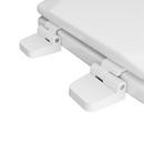 Jones Stephens White Round Closed Front with Cover Toilet Seat 