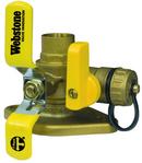 1-1/2 in. Forged Brass Uni-flange Ball Valve with Detachable Rotating Flange and Drain