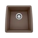 17-1/2 x 17 x 9 in. Undermount Single Bowl Sink Cafe Brown