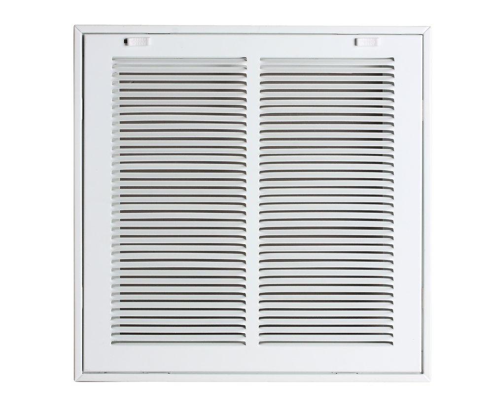 PROSELECT&reg; White 14 in. Return Filter Grill with 1/3 in. White Fin 