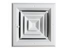 Residential 12 x 12 in. Ceiling Diffuser in White Aluminum