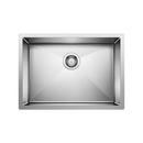 25 x 18 in. No Hole Stainless Steel Single Bowl Undermount Kitchen Sink in Satin Polished