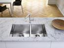BLANCO Polished Satin Double Bowl Kitchen Sink 