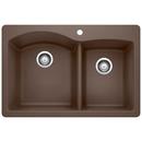 BLANCO Caf&eacute; 33 x 22 in. 1 Hole Composite Double Bowl Dual Mount Kitchen Sink 