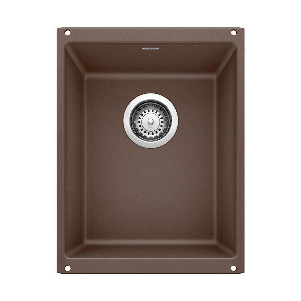 BLANCO Caf&eacute; 13-39/50 x 18-11/100 in. No Hole Composite Single Bowl Undermount Kitchen Sink 