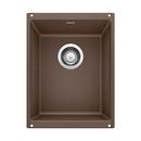 13-39/50 x 18-11/100 in. No Hole Composite Single Bowl Undermount Kitchen Sink in Cafe Brown