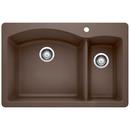 BLANCO Caf&eacute; 33 x 22 in. 1 Hole Composite Double Bowl Dual Mount Kitchen Sink 