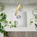 BLANCO White 17-1/2 x 17 x 9 in. Under-Mount Single Bowl Sink 