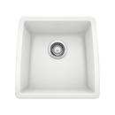 BLANCO White 17-1/2 x 17 x 9 in. Under-Mount Single Bowl Sink 