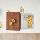 BLANCO White 33 x 20 in. No Hole Composite Double Bowl Undermount Kitchen Sink 