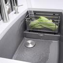 BLANCO Metallic Grey 32 x 19-1/2 in. No Hole Composite Double Bowl Undermount Kitchen Sink 