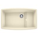 32 x 19-1/2 in. No Hole Composite Double Bowl Undermount Kitchen Sink in Biscuit
