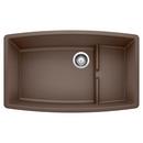 32 x 19-1/2 in. No Hole Composite Double Bowl Undermount Kitchen Sink in Cafe Brown