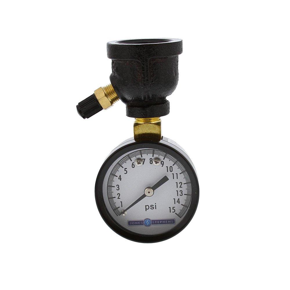 Jones Stephens FIP Gas Test Gauge Assembly 