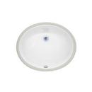 Xylem White Undermount Bathroom Sink 