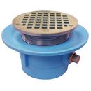 Jones Stephens Nickel Bronze No Hub Nickel Brass Floor Drain 