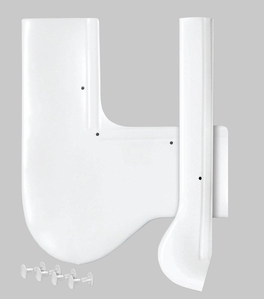 PROFLO® White Supply Cover in Black Gloss 