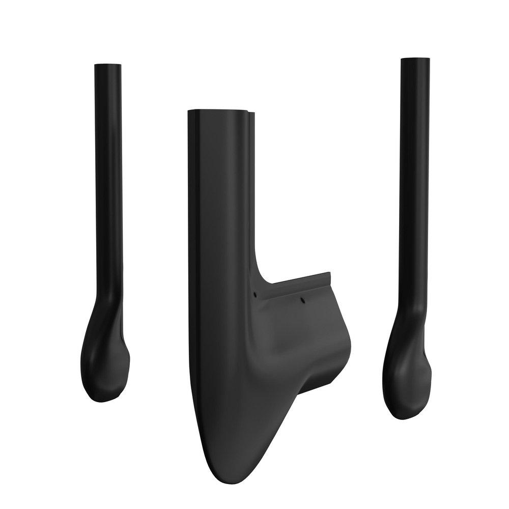 PROFLO&reg; Black Gloss Supply Cover in Black Gloss 