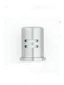 Air Gap Cap with Trim Ring in Stainless Steel