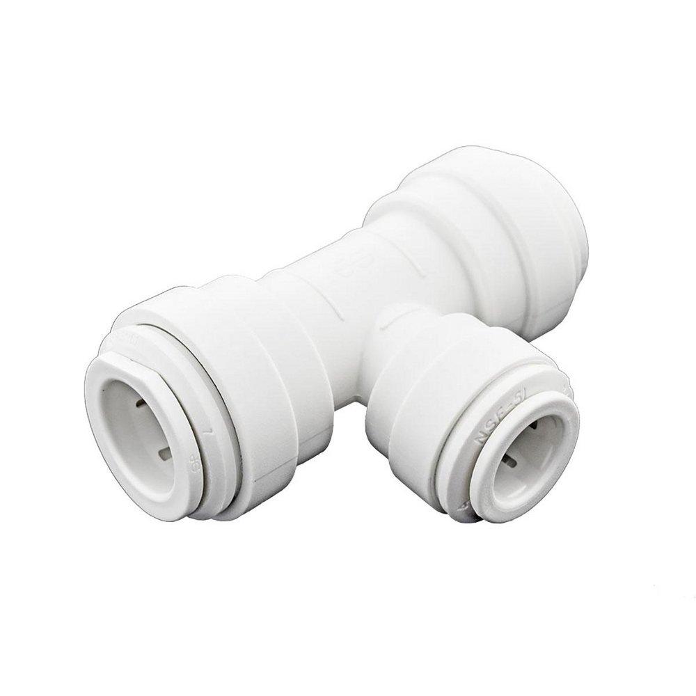 John Guest White OD Tube Polypropylene Reducing Tee 