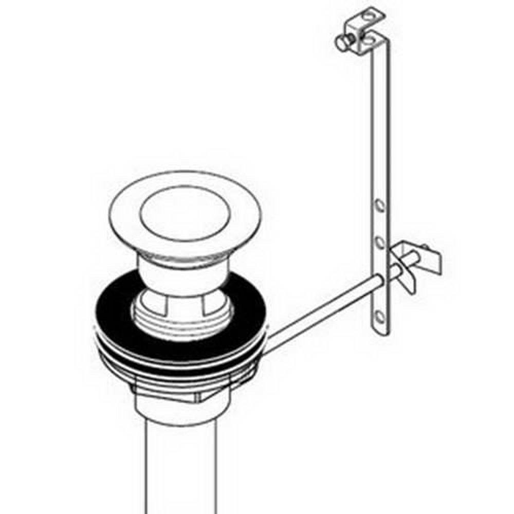 Hansgrohe Brushed Nickel 3-13/16 in. Bathroom Sink Drain 