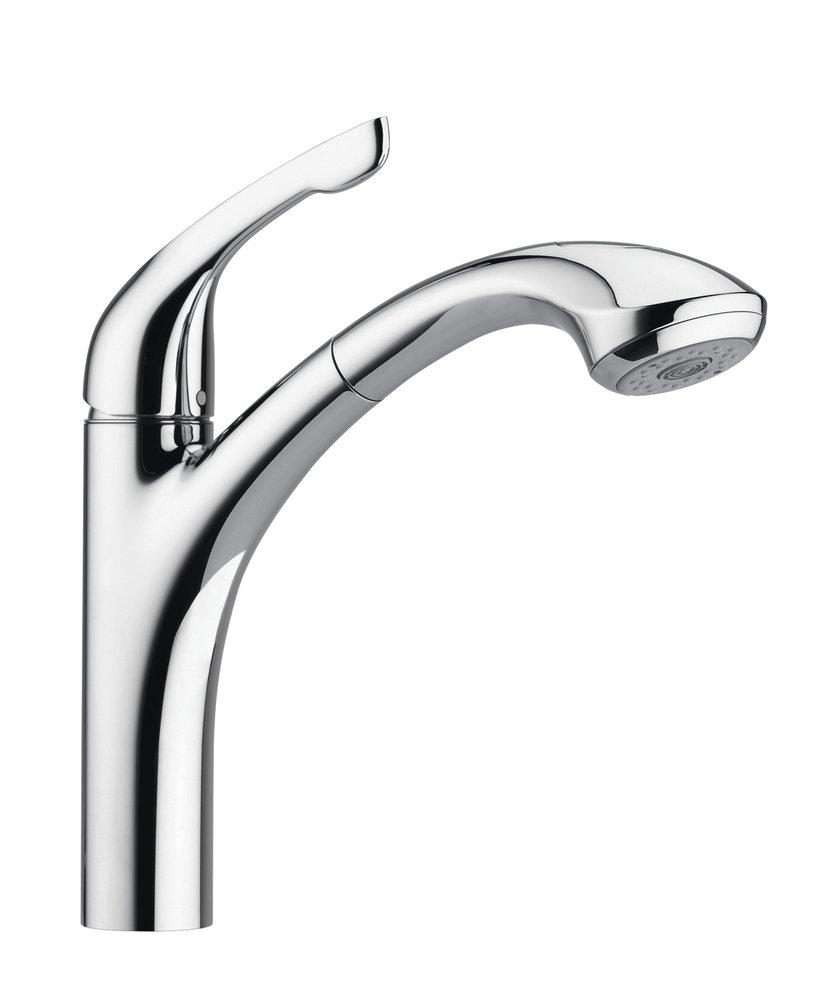 Hansgrohe Polished Chrome Single Handle Pull Out Kitchen Faucet 