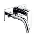 1-Hole Wall Mount Single Lever Handle Lavatory Faucet in Polished Chrome