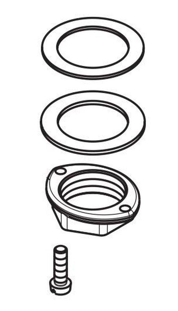 Hansgrohe Polished Chrome 32mm Fixing Pack 