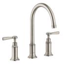 Two Handle Widespread Bathroom Sink Faucet in Brushed Nickel