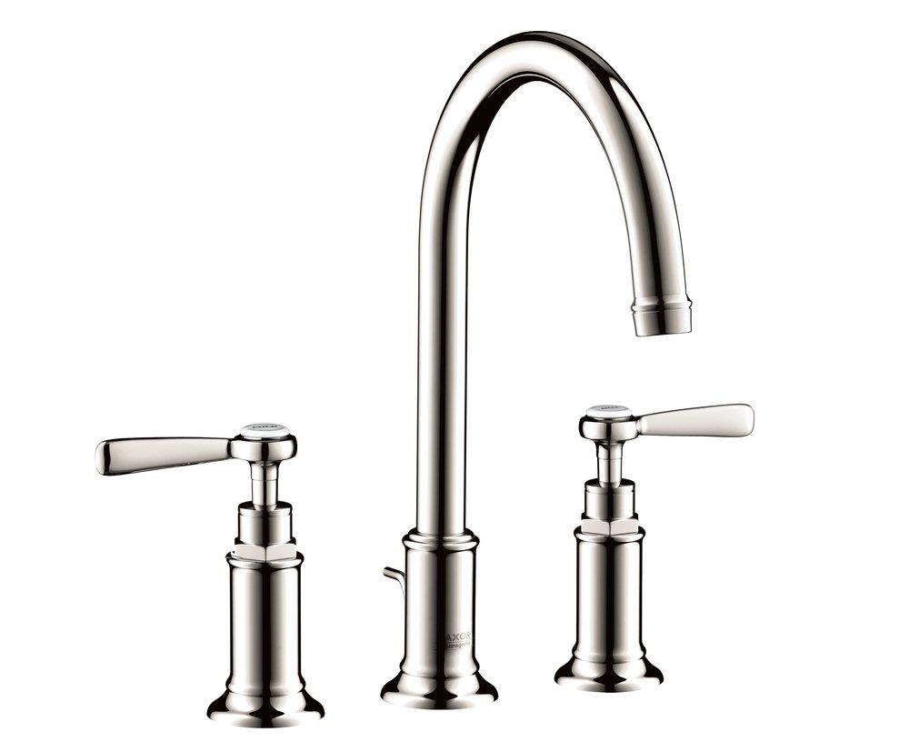 AXOR Polished Nickel Two Handle Widespread Bathroom Sink Faucet 
