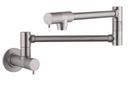 Wall Mount Pot Filler in Steel Optik