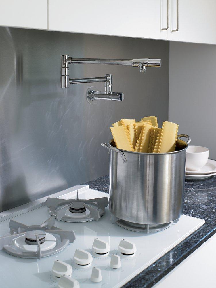 Hansgrohe Polished Chrome Two Handle Lever Handle Pot Filler 