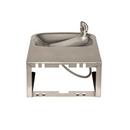 Haws&reg; Satin Stainless Steel 14 ga Single Wall Mount Drinking Fountain 
