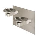 Double Wall Mount Drink Fountain with Mounting System in Satin Stainless Steel