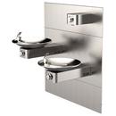 Haws&reg; Satin Stainless Steel Double Wall Mount Drink Founta in with Mounting System 