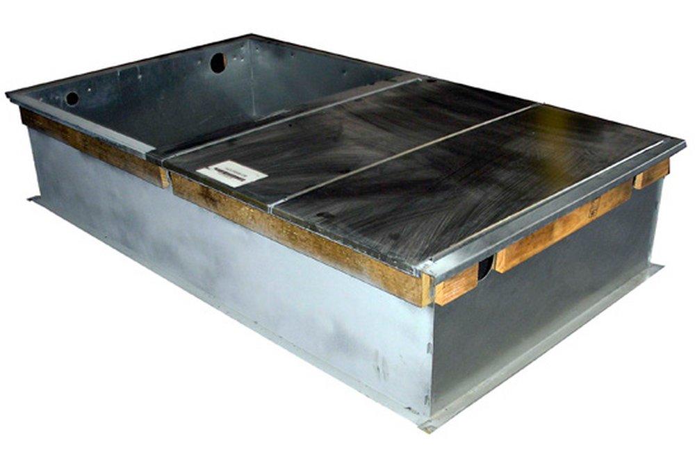 McDaniel Metals 92-1/4 x 14 in. Curb Box Galvanized Steel 
