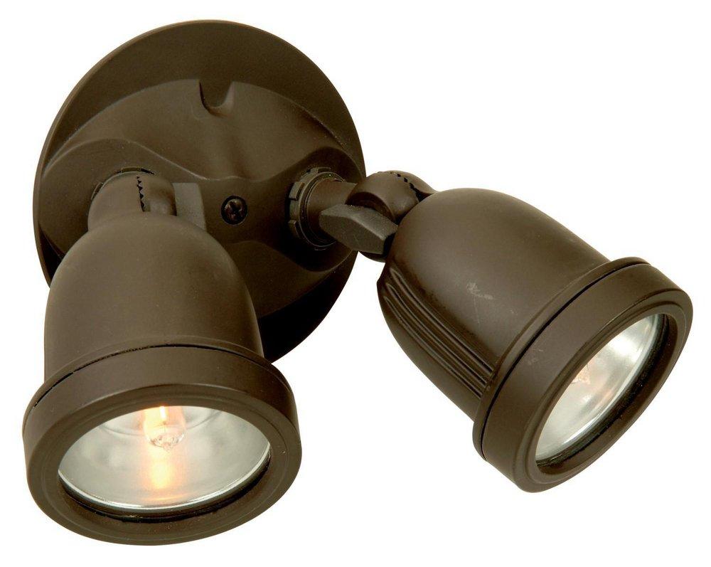 Craftmade Antique Bronze 75 W 2 Light Halogen Flood Light 